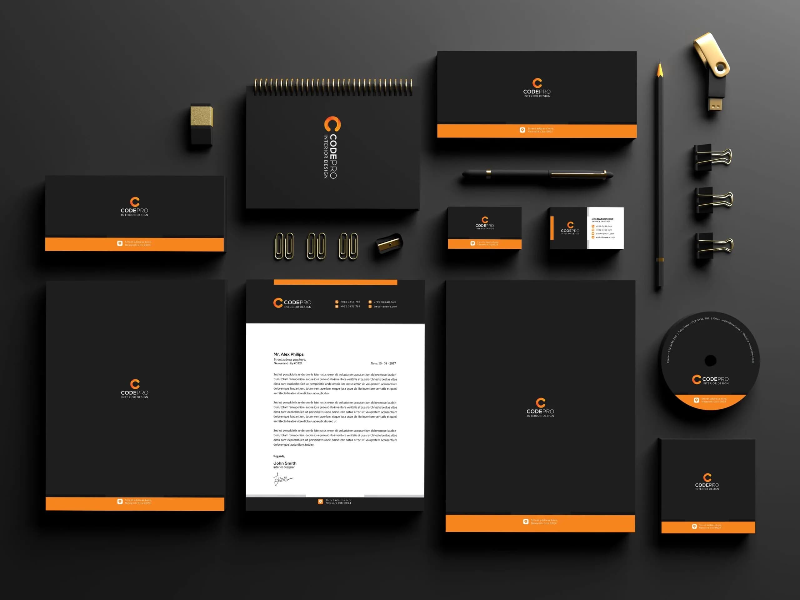Brand consultation — branding stationery mockup